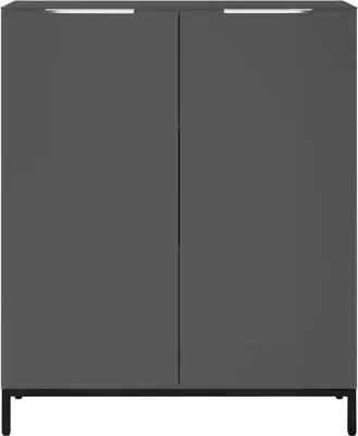Produktbild von Kommode >Santorin< inkl. Gestell, in Anthrazit - 90x112x40cm (BxHxT)