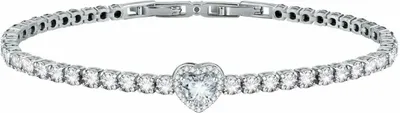 Produktbild von Romantic silver bracelet with heart Tesori SAVB11