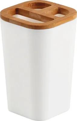 Obrázek produktu pro Kelímek na kartáčky Form & Style bílá/bambus