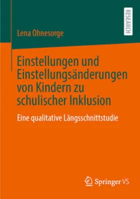 Obrázek produktu pro Einstellungen und Einstellungsänderungen von Kindern zu schulischer Inklusion