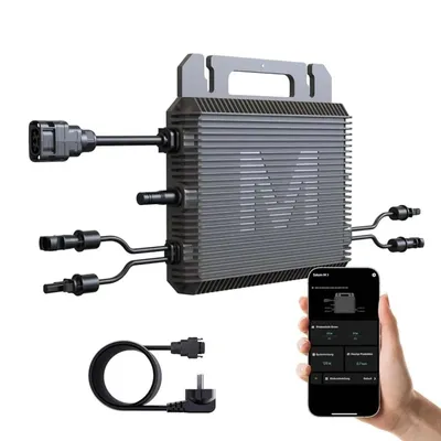 Produktbild von Balkonkraftwerk 800 Watt Wechselrichter MARSTEK SATURN M2-800 mit 5m Kabel
