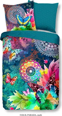 Produktbild von Duvet cover HIP 200x200 + 2* 80x80 cm - colorful mandalas and butterflies