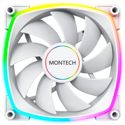 Produktbild von Montech AX140 PWM, Ventilator, 14 cm, 540 RPM, 1760 RPM, Weiß