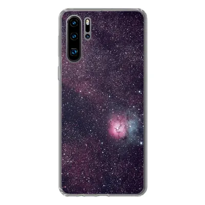 Produktbild von MuchoWow® Handyhülle Schutzhülle Hülle für Huawei P30 Pro Universum - Sterne - Rosa - Jungen - Mädchen - Kinder Silikon Softcase Handy Hülle - Schutzdeckel