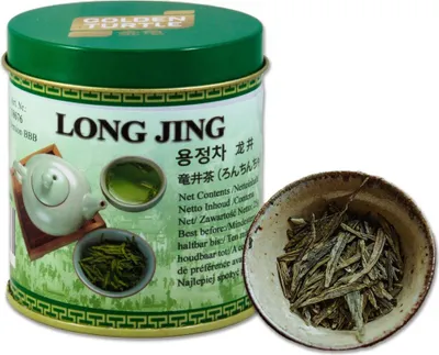 Produktbild von Gerösteter Chinesischer Grüner Tee Long Jing 25g | Loser Tee | Golden Turtle Grüntee