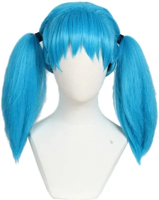 Obrázok produktu pre Ponytail parochňa - Modrá - 50 cm - Syntetické vlákna - Hrejivé - Halloween/Cosplay - Príčesok