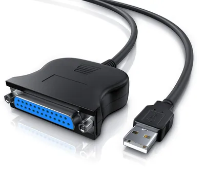Produktbild von CSL - USB auf Parallel Adapter LPT 25pol. - Druckerkabel Adapterkabel - Plug and Play