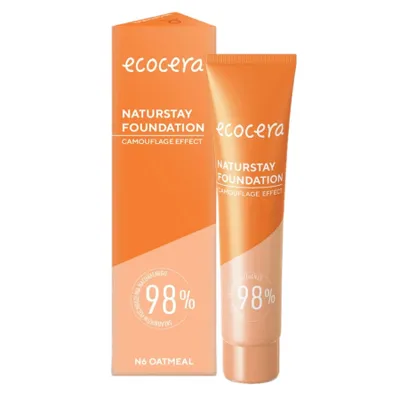 Immagine prodotto di Ecocera Naturstay Foundation Fondotinta naturale coprente N6 Oatmeal, 30ml