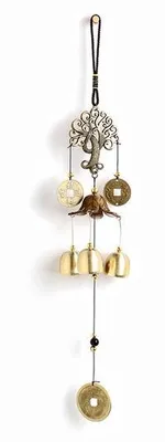 Image de Carillon éolien comme décoration murale, carillon en forme de pétale, carillon éolien en forme d'arbre comme décoration d'intérieur
