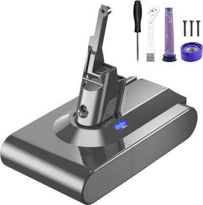 V8 Akku 21,6V Li-Ion für Dyson V8 SV10 mit 2 Filtern
