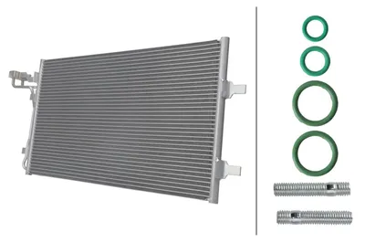 Produktbild von HELLA 8FC 366 222-901 Kondensator Klimaanlage Klimakondensator für VOLVO V50 (545)
