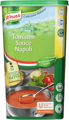 Produktbild von Knorr Tomaten Sauce Napoli fruchtig italienisch Gourmet Qualität 1000g