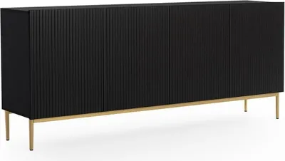 Produktbild von Moderne Kommode Nicole mit Massivfront, 85 cm hoch, 200 cm breit, 45 cm tief