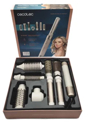 Produktbild von Cecotec CeramicCare AirGlam, Multistyler, Warm, Tasten, Alle Haare, Lang, Medium, Kurz, trockenes Haar
