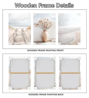 Produktbild von Leinwandbild Set 3-teilig, Strandmotiv, 30 x 40 cm, für die Wanddekoration