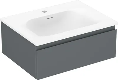 Obrázek produktu pro Mexen Orio koupelnová skříňka 60 cm s umyvadlem Vela, 1 zásuvka, grafit matná/bílá matná - 91A10-06023-1-BF66-W23M01