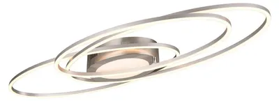 Produktbild von LED-Deckenleuchte - 104 x 58 cm - Silbergrau - Metall - mit Fernbedienung