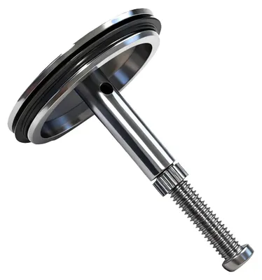 Produktbild von Badewannenstöpsel - 43 mm aus Messing - Universeller Ablaufstopfen mit verstellbarer Höhe und Doppeldichtung - 43 mm