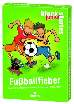 Produktbild von Black Stories jun. Fußballfieber 50 Rätsel 8J