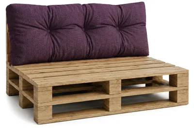 Produktbild von Palettenkissen Outdoor Rückenkissen 120x40 cm Europaletten Bordeaux Leinenoptik