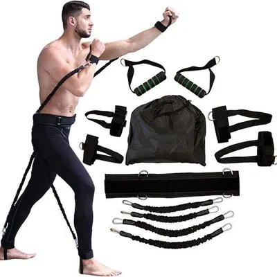 Immagine prodotto di Fascia elastica in gomma per l'allenamento di boxe, da utilizzare nei campi di calcio e pallacanestro