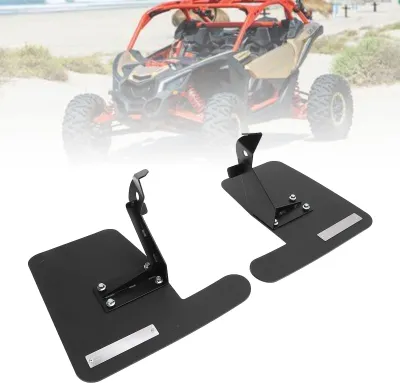 Zdjęcie produktu dla Chlapacze wahaczy tylnych, 7 cali x 10 7/8 cala, solidna tylna osłona z HDPE dla Maverick X3 2017-2024