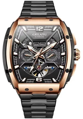 Produktbild von Herrenuhr GELATU Steel Inceptive, Automatik, Edelstahl, Roségold