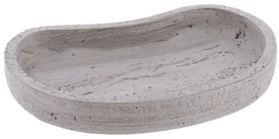 Produktbild von TENDANCE | Seifenschale - Badeseifenschale - Seifenablage - grau - aus Polyresin - 2 x 13 x 8 cm - Seifenhalter - Betonoptik - modern