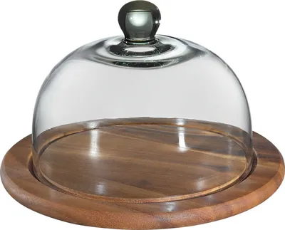 Image de Zassenhaus Käseglocke mit Glasdeckel, Akazie Ø 25 cm 55863 4006528055863