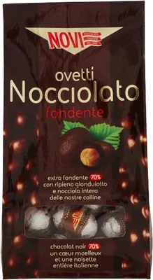 Produktbild von Eier mit dunkler Schokolade Fondente Nocciole 145g - Novi