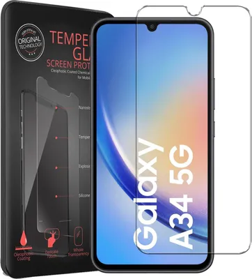 Produktbild von 2x Conie Glasfolie für Samsung Galaxy A34 5G Displayschutz Folie Panzer Glas Premium Schutzfolie Set Blasenfrei