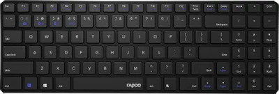 Produktbild von Rapoo E9100M Drahtlose Multi-Mode Tastatur Schwarz