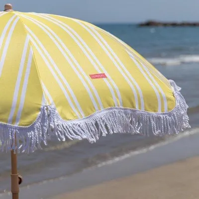 Obrázek produktu pro Venkovní slunečník, terasový slunečník, UPF 50+, 210 x 180 cm, žlutý