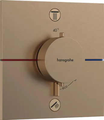 Produktbild von Fertigmontageset ShowerSelect Comfort E Thermostat, UP brushed bronze brushed bronze