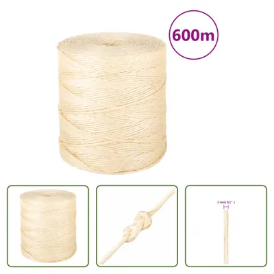Produktbild von The Living Store Seil 100% Sisal 2 mm 600 m