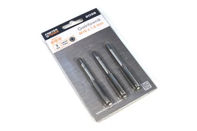 Produktbild von 3 Stück Gewindebohrer M10 Schneidbohrer Durchgangsgewindebohrer  Innengewindebohrer Handgewindebohrer ANDERE IM ANGEBOT M3 M4 M5 M6 M8 M10 M12 M14 M16