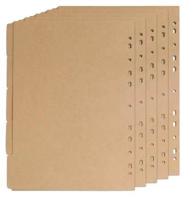 Produktbild von A4-Registerbinder mit 11 Ringen – 5 Blätter mit Registerlaschen zur Organisation