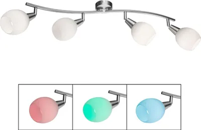 Produktbild von LED Deckenleuchte, Fernbedienung, Dimmbar, Spots beweglich