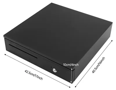 Immagine prodotto di Cassetto portadenaro, 5 scomparti per banconote, 8 scomparti per monete, nero