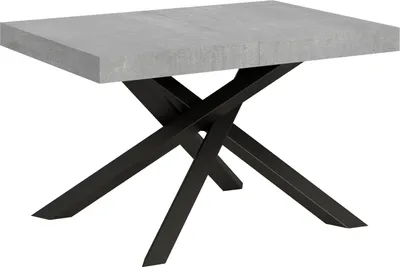 Produktbild von Ausziehbarer Tisch 90x130/390 cm Volantis Cemento Anthrazit Gestell