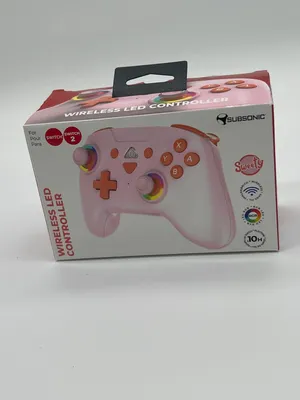 Produktbild von Subsonic Bluetooth-Controller für Switch 2 / Switch – LED, Vibration & Gyro, Rosa