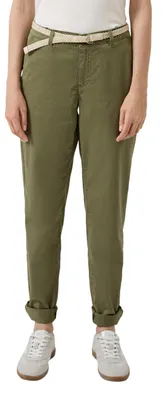 Immagine prodotto di s.Oliver 2174781.7900.36_LONG, Pantaloni chino, Donna, Adulto, Verde oliva, Taglia 36/Lungo, Chiusura con bottoni, Zip