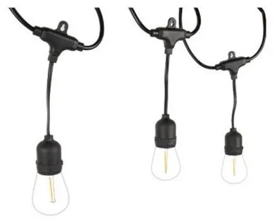 Zdjęcie produktu dla Girlanda LED 15m 15x1W E27 IP44