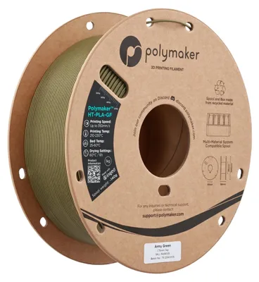 Zdjęcie produktu dla HT-PLA-GF, filament 1,75 mm, kolor: oliwkowy, waga: 1 kg