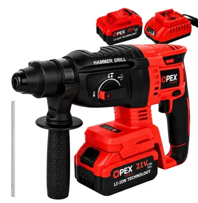 Obrázok produktu pre Verk 28008 Akumulátorové vrtací kladivo SDS + 21 V - 2x 3 Ah Li-Ion, kufr