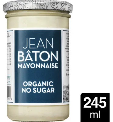 Image de Jean Bâton Mayonnaise245g – Mayonnaise biologique crémeuse et durable