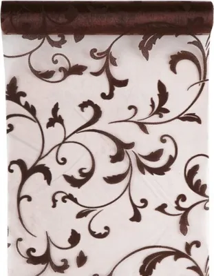 Produktbild von Tischläufer Arabesk Ornament 28 cm x 5 m - braun