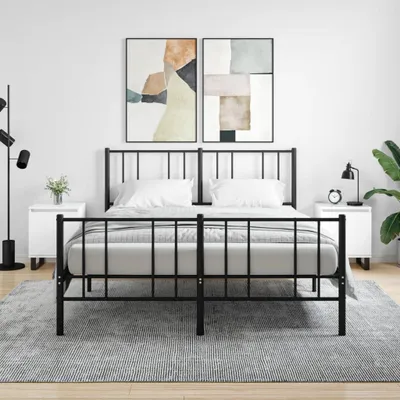 Obrázek produktu pro vidaXL Noční stolky 2 ks. Vysoce lesklý bílý 40x30x50 cm výrobek z odvozeného dřeva