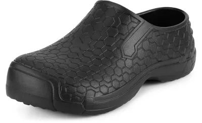 Produktbild von Ladeheid Damen und Herren leichte Eva Clogs Gartenclogs Gartenschuhe LADW009 (Schwarz, 36 EU)