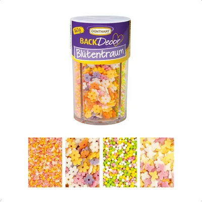 Produktbild von BackDecor Streusel Mix Blütentraum bunter Streusel Zuckerdeko